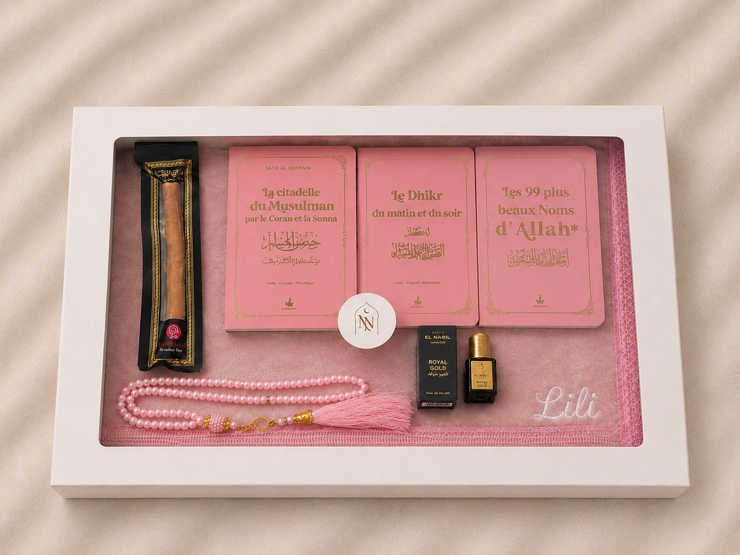 Coffret Tapis de Prière Rose