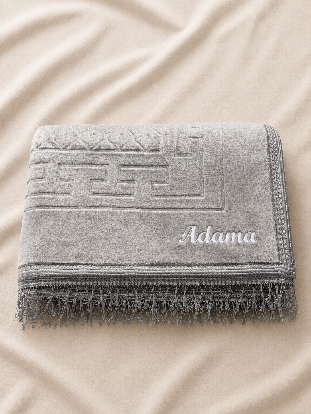 Tapis de Prière Personnalisé Gris