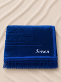 Tapis de Prière Épais Personnalisé Bleu Roi
