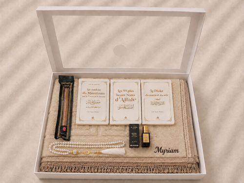 Coffret Tapis de Prière Beige