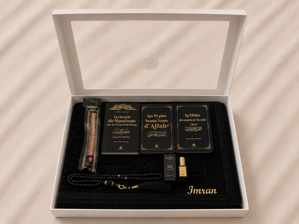 Coffret Tapis de Prière Noir