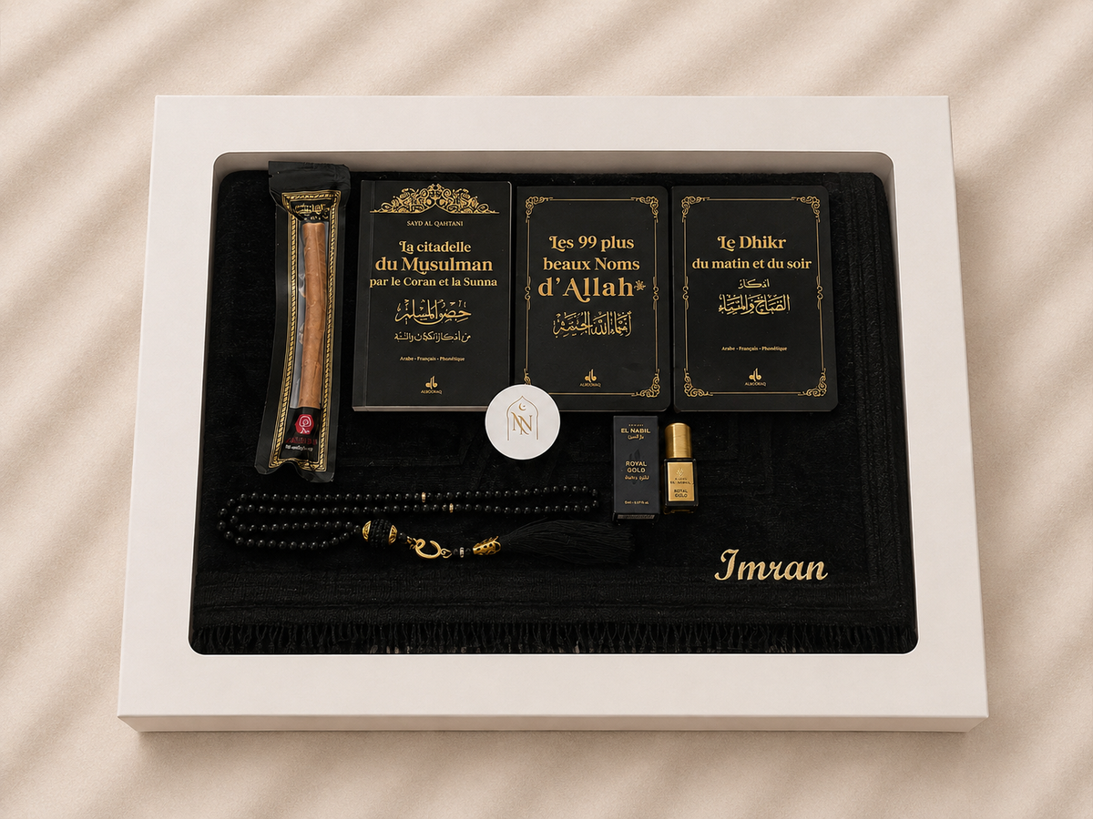 Coffret Tapis de Prière Noir